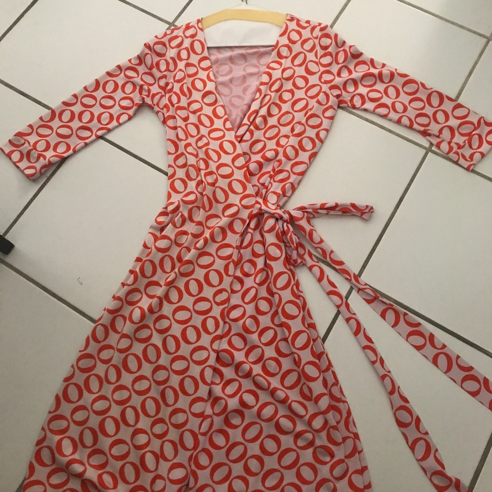 DVF printed wrap dress