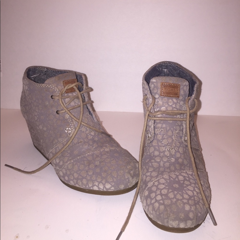 TOMS TOMS TOMS wedge booties
