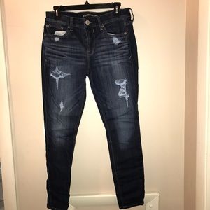 Express mid rise jean legging 6s