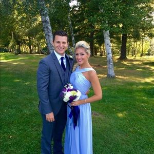 Gorgeous Watters in Blue Harbor size 0 Bridesmaid