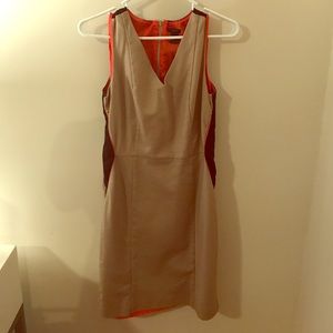 Black & Tan Ann Taylor Fitted Dress Size 6