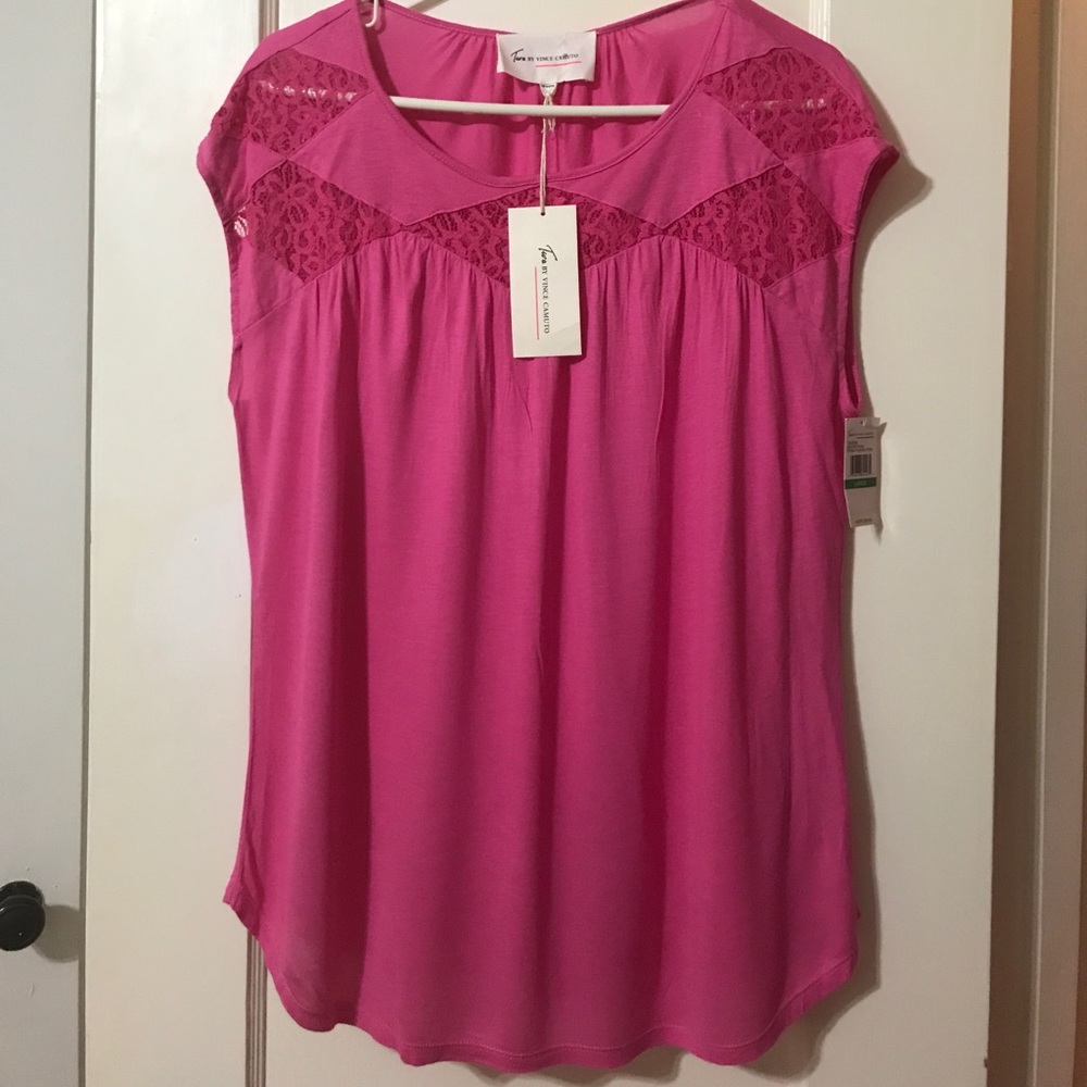 NWT Two by Vince Camuto Hot Pink Tank Top