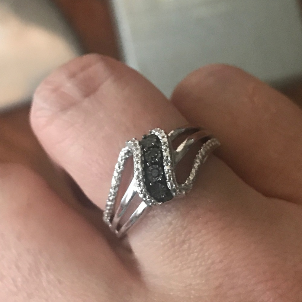 Zales Black Diamond Ring
