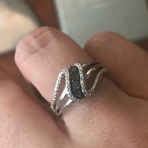 Zales Black Diamond Ring