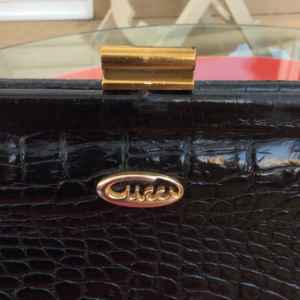 Gucci Alligator vintage black bag very rare - Picture 3 of 8