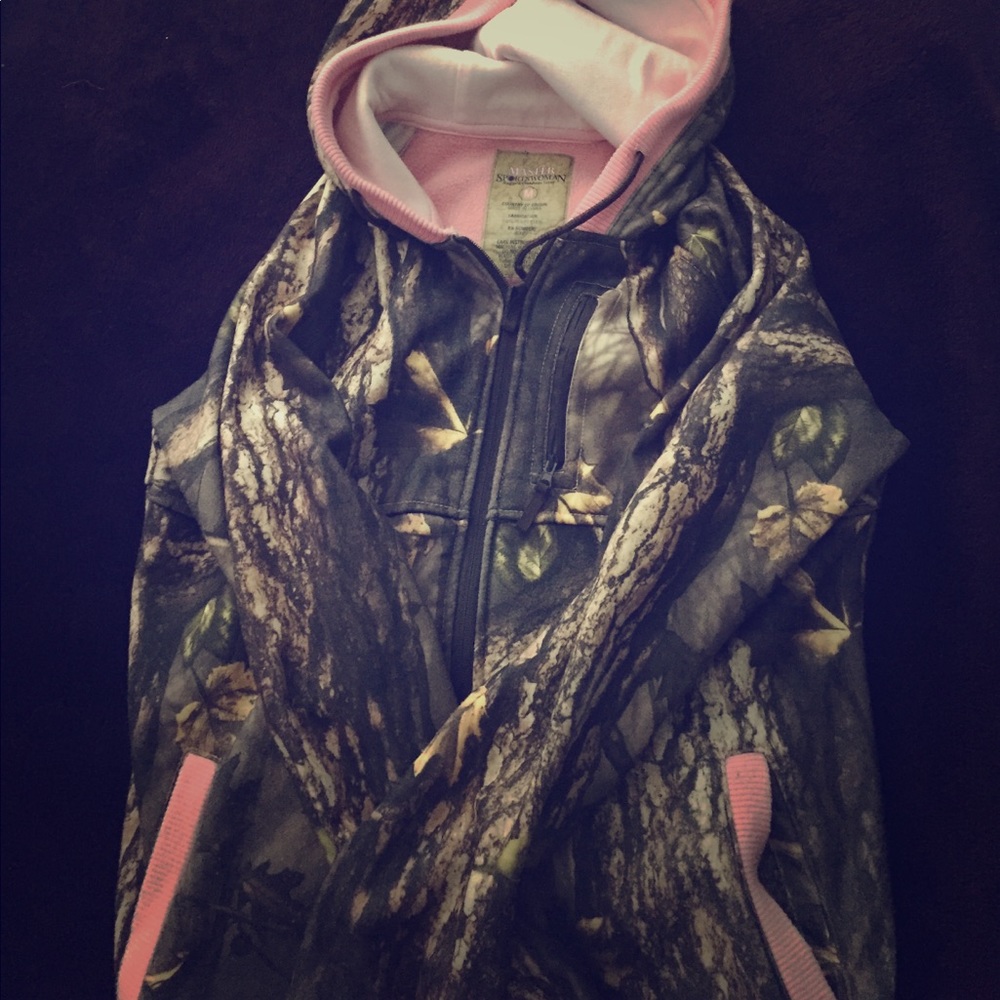 Pink and camo jacket