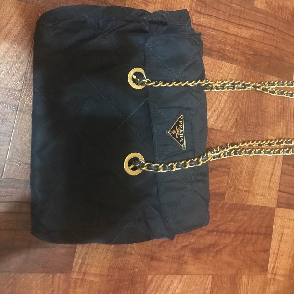 PRADA NAVY BLUE BAG!!!
