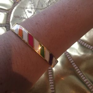 Kate Spade gold and enamel bangle