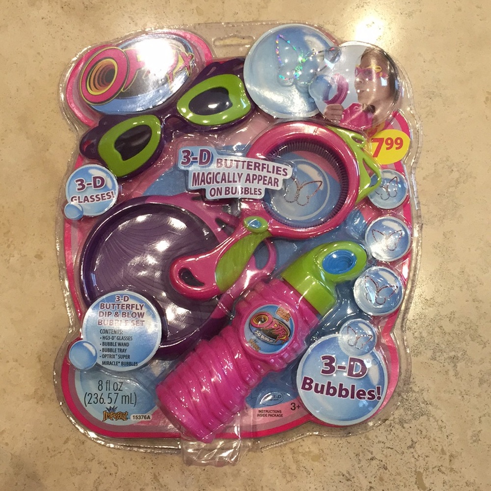 Optrix 3-D Butterfly Dip & Blow Bubble Set