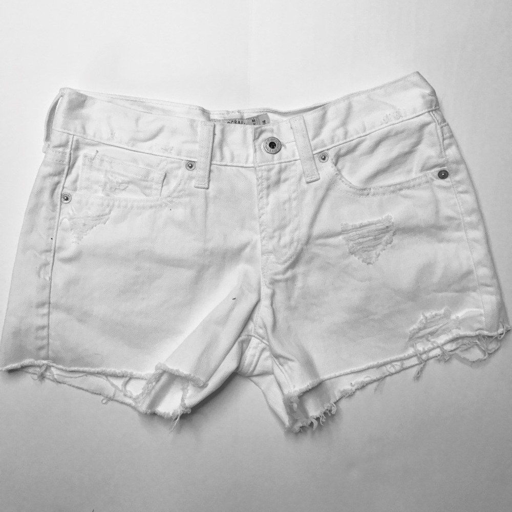 Lucky Brand white jeans cut off shorts
