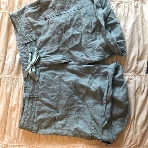Old Slate Lithe Linen Short