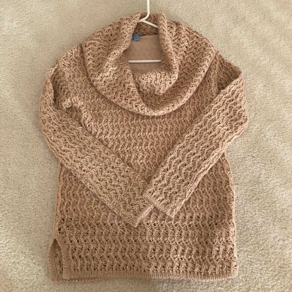 Antonio Melani sequin cowlneck sweater