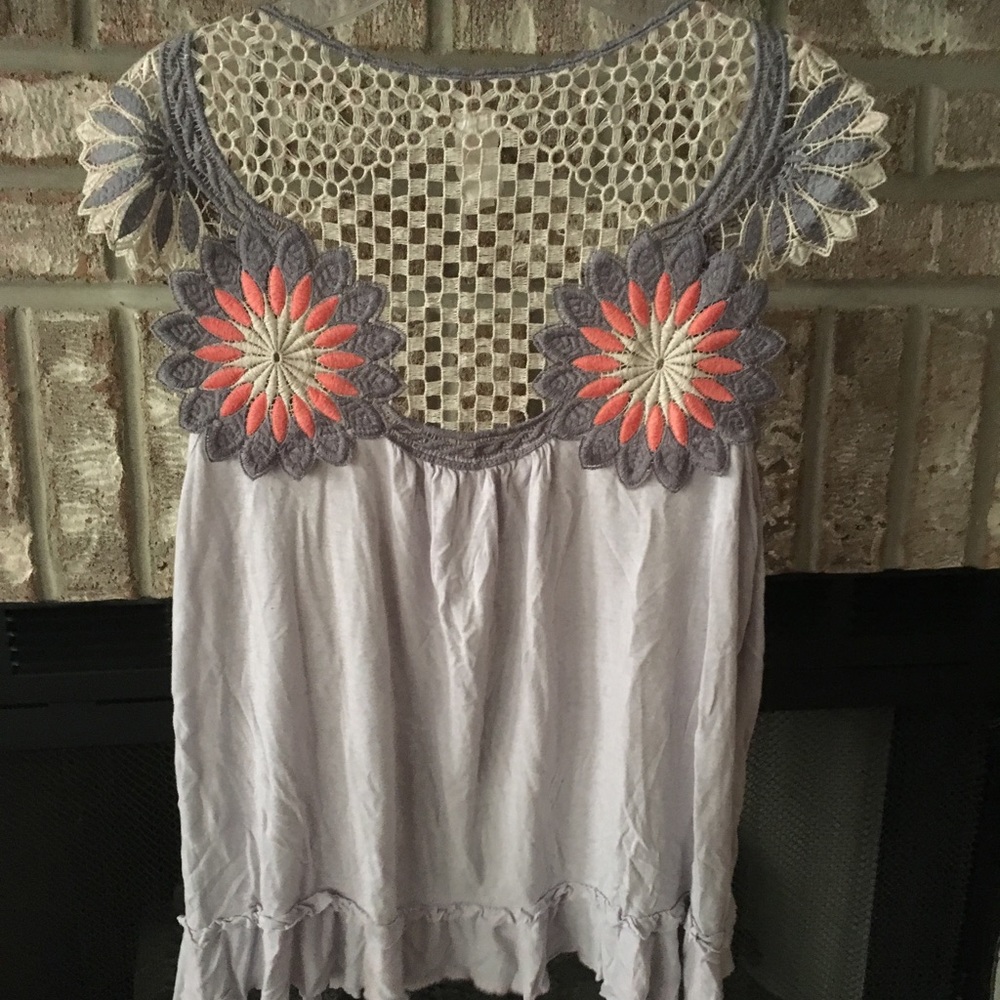 Gaby brand Crochet Shawl Sz Lg fits small