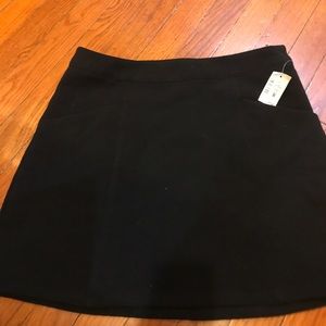 Black mini skirt