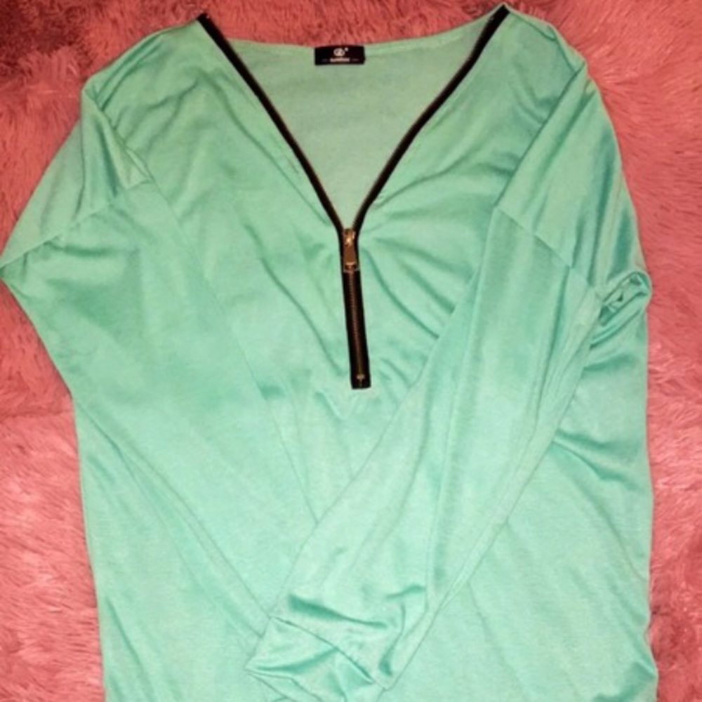 Zip Up Blouse
