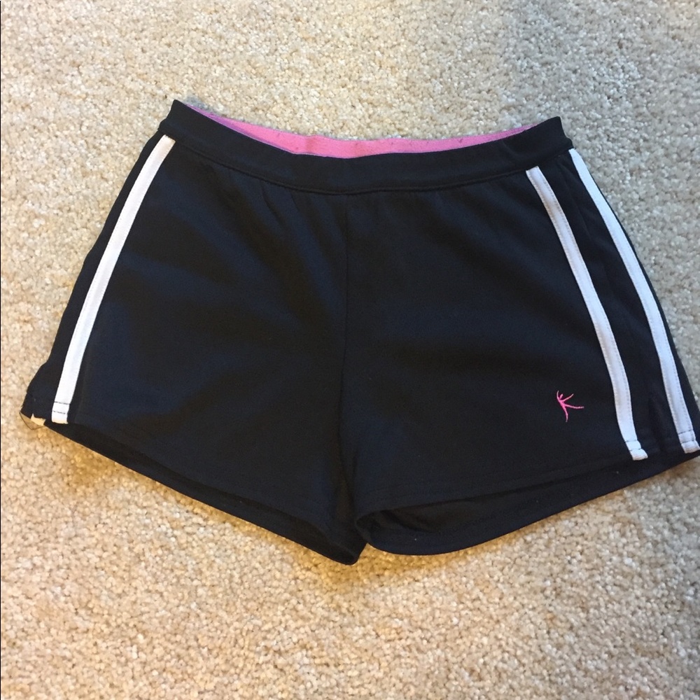 Black athletic shorts