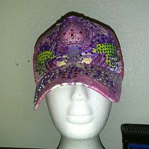 Stylish rhinestone baseball cap