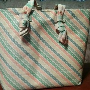 Large pastel hand bag women