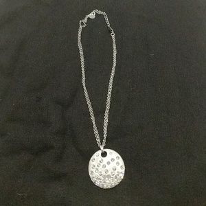 Dark gray Medallion necklace