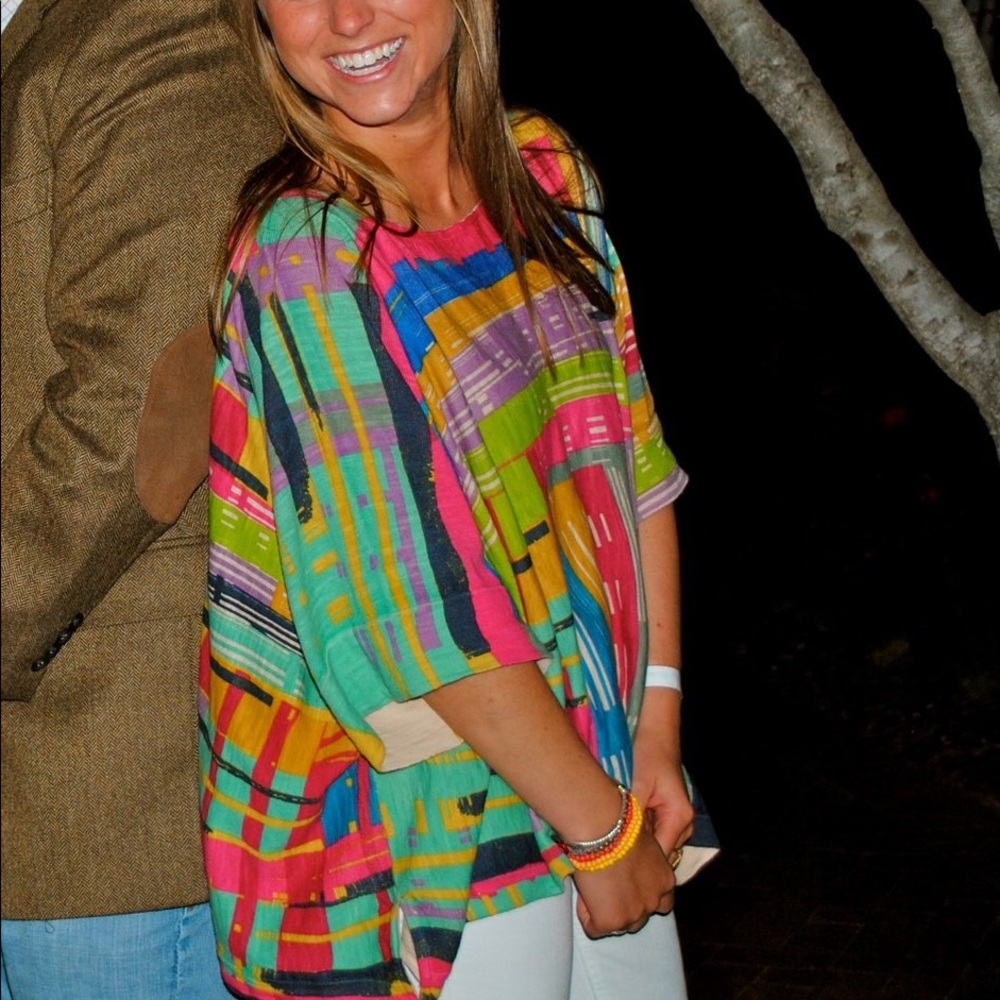 Anthropologie / Sparrow brand colorful poncho