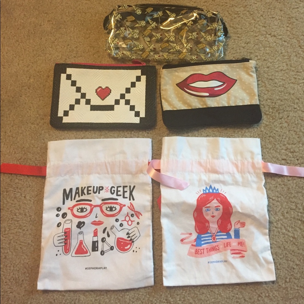 Fun Sephora & Ipsy bundle of little zipper bags