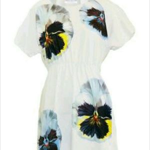Cynthia Rowley Print Edition pansy print dress