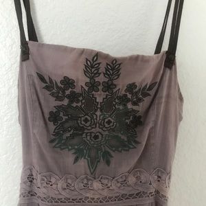 Grayish  lavender  vintage dress