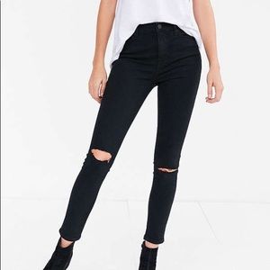 BDG Twig High Rise Black Jean - Distressed