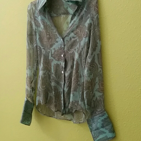 Dolce and Gabbana silk button up blouse - Picture 3 of 4