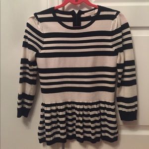 Stripes Peplum Sweater