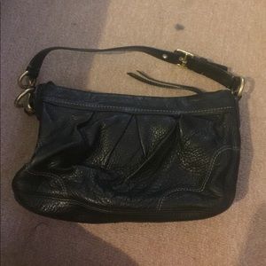 Small black coach handbag
