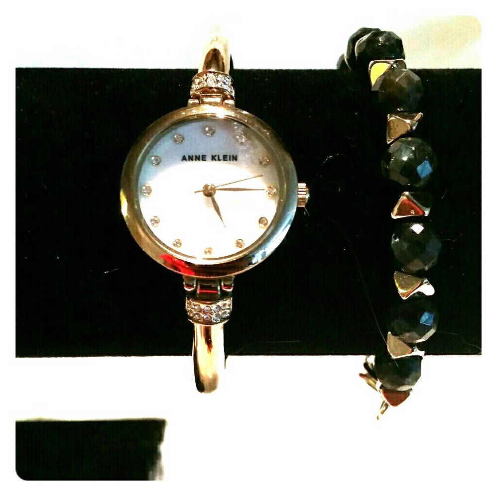 Anne Klein Watch + Bracelet set