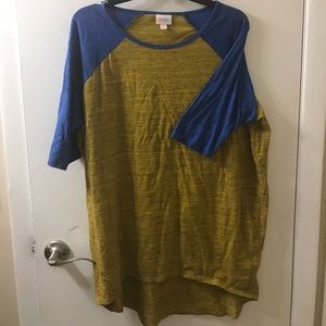 Lularoe blue and yellow Irma
