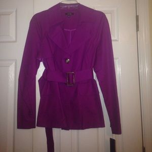 Purple/amethyst jacket with buckle size 12