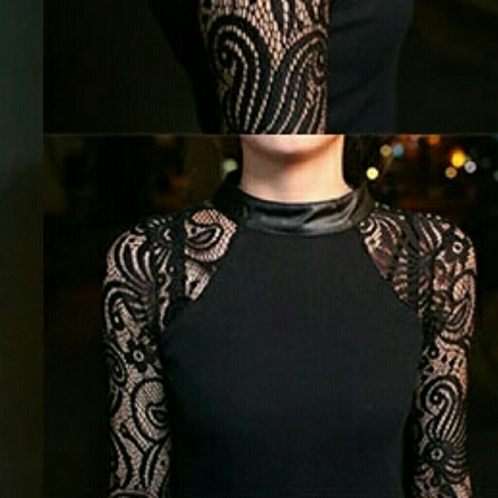 sexy romantic black blouse - Picture 5 of 5