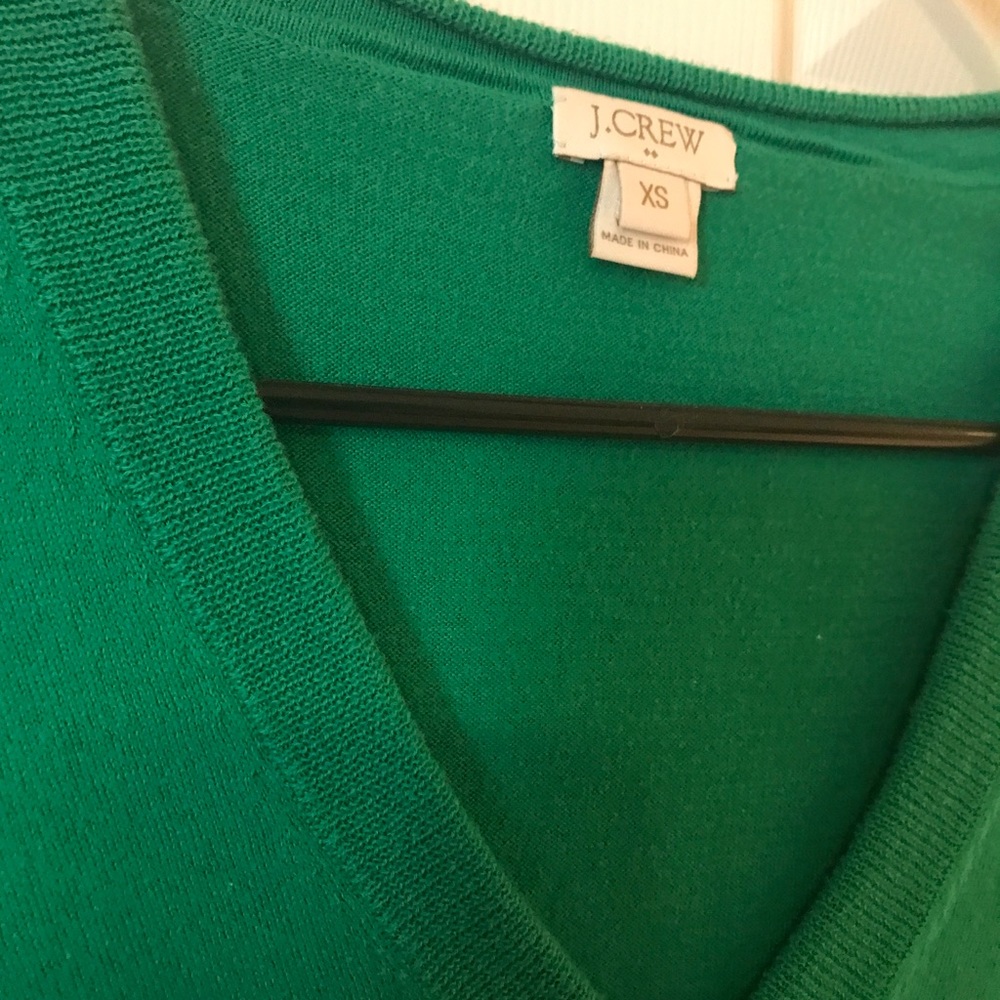 Green Jcrew sweater!