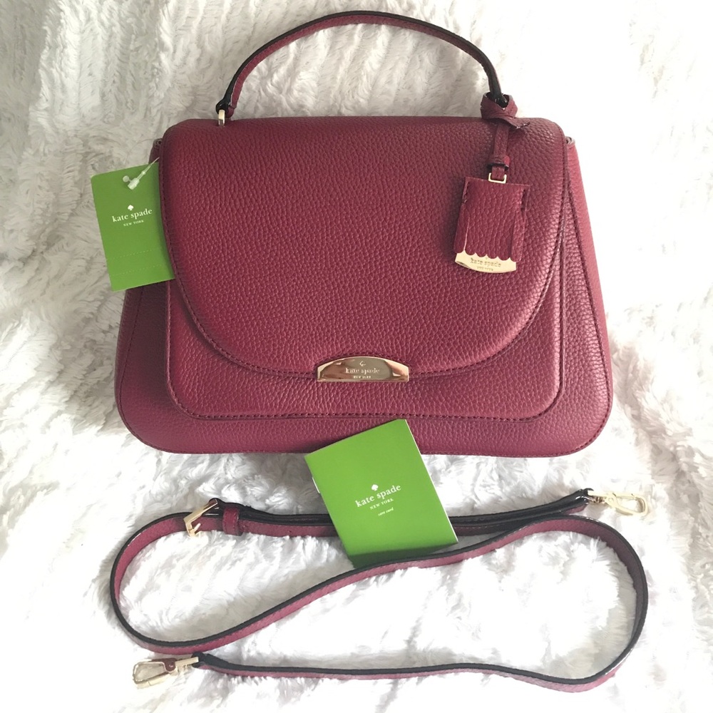 Kate Spade ♠️ Alexya Merlot handbag