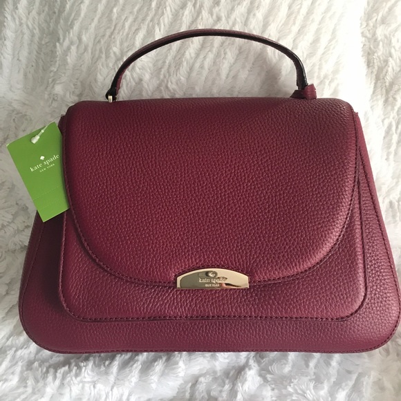 Kate Spade ♠️ Alexya Merlot handbag - Picture 2 of 7