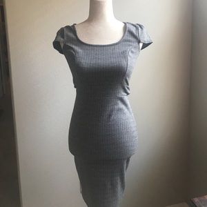 Black and white scoop neck dress-Windsor