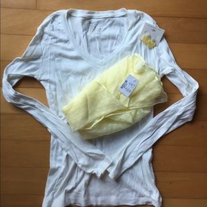 T-shirt, scarf, and earrings bundle