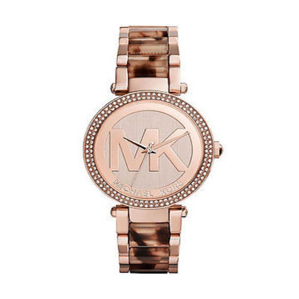 Michael Kors Tortoise Parker Women Watch NWT
