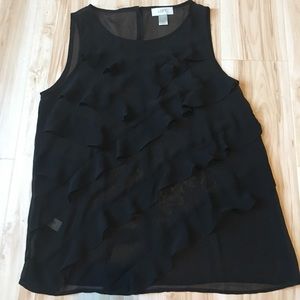 NWOT Loft ruffle tank top