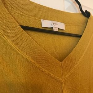 Mustard yellow Ann Taylor Loft sweater