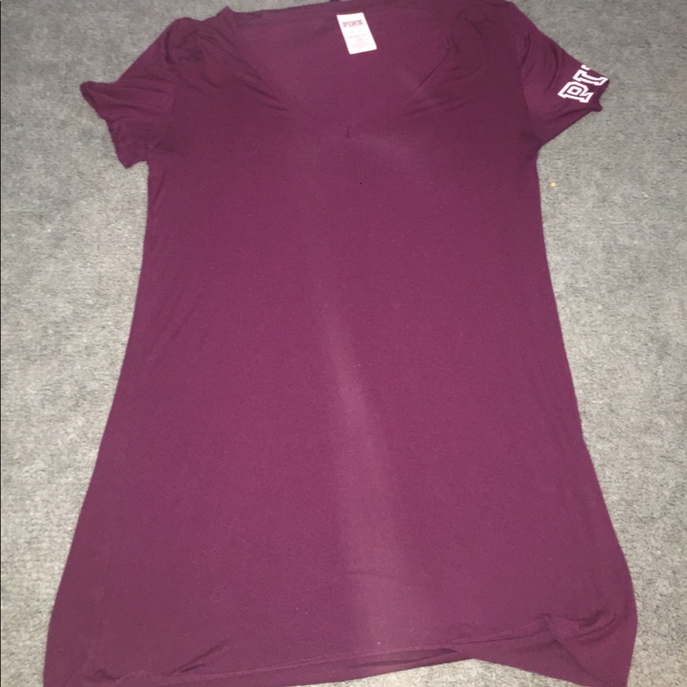 Pink v-neck