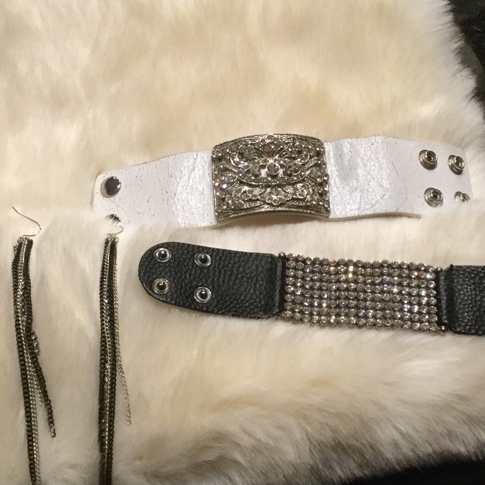 Bracelets and earrings