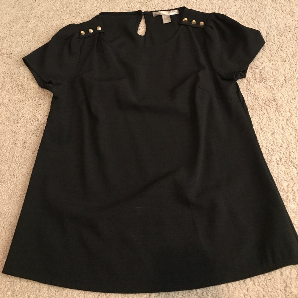 Black babydoll top