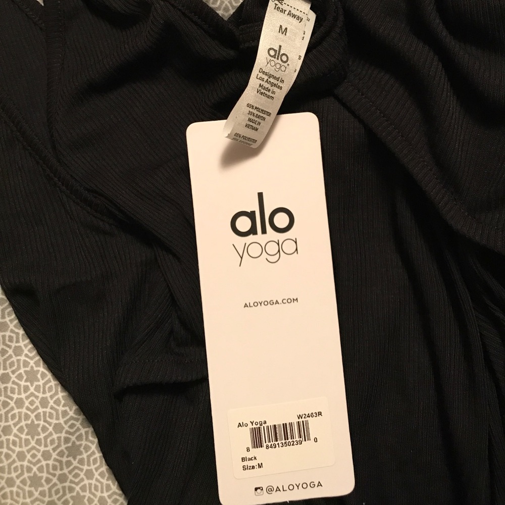 Alo Yoga Women's sculpt tank BLACK MEDIUM