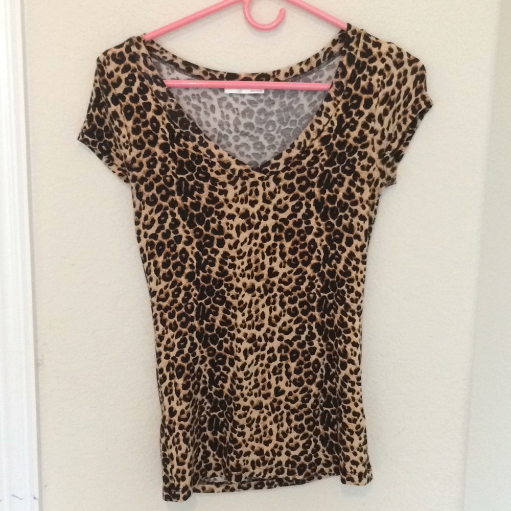 Cheetah Print V-Neck