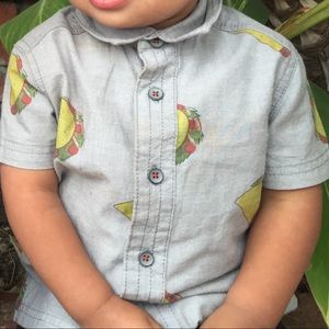 Dragons love tacos button up