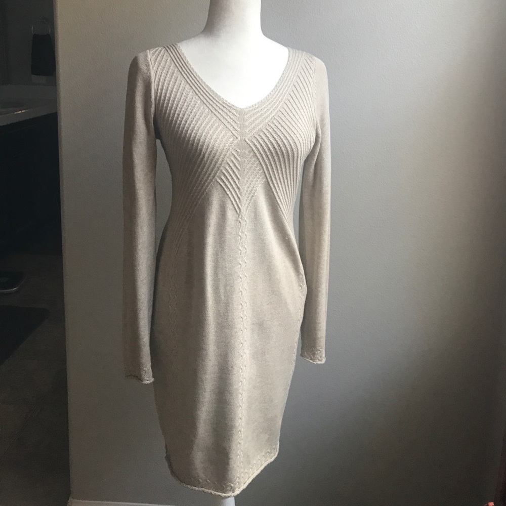 Beige colored sweater dress Max Studio